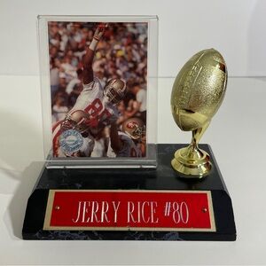 Jerry Rice 1991 Pro Set Platinum Card Display